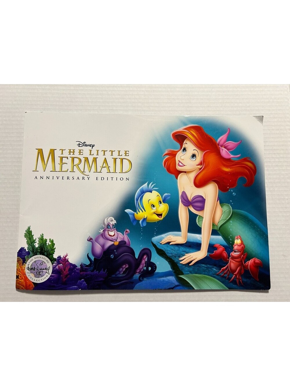 Disney Store The Little Mermaid Anniversary Edition Lithograph Set of 4